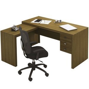 Imagem do Mesa para Escritório Tecno Mobili ME4106 Amêndoa 0 Tecno Mobili Mesa para Escritório Tecno Mobili ME4106 Amêndoa 0 Tecno Mobili