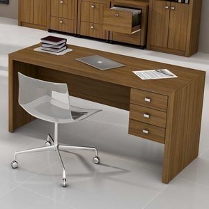 Imagem do Mesa para Escritório Tecno Mobili ME4113 Amêndoa 0 Tecno Mobili Mesa para Escritório Tecno Mobili ME4113 Amêndoa 0 Tecno Mobili