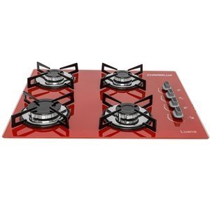 Imagem do Cooktop Chamalux Ultra Rápido 4 Bocas Bivolt GLP Vermelho GLP 0 Chamalux Cooktop Chamalux Ultra Rápido 4 Bocas Bivolt GLP Vermelho GLP 0 Chamalux