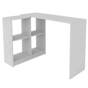 Imagem do Mesa com Estante Madesa 6904 Branco 0 Madesa Mesa com Estante Madesa 6904 Branco 0 Madesa