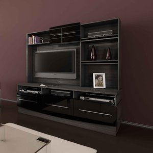 Imagem do Estante para TV e Home Theater Nature Belaflex Cinza Griss/Preto 0 Belaflex Estante para TV e Home Theater Nature Belaflex Cinza Griss/Preto 0 Belaflex