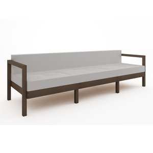 Imagem do Sofá Componível Lazy - 3 Lugares (almofadas não acompanham o produto) Nogueira 0 Mão e Formão Sofá Componível Lazy - 3 Lugares (almofadas não acompanham o produto) Nogueira 0 Mão e Formão